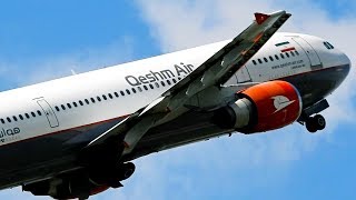 Qeshm Airlines Airbus A300605R Takeoff From Belgrade Airport [upl. by Fulviah]