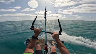 4K kitesurfing  Sal Kaapverdie 3 dec 2023 at Surf Hub1 [upl. by Ennyletak]