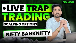 30 November Live Trading  Live Intraday Trading Today  Bank Nifty option trading live Nifty 50 [upl. by Aeikan]