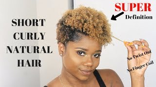 HOW TO MAKE YOUR SHORT NATURAL HAIR CURLY ft Lotta Body Products  Tapered Cut Natural Hair [upl. by Mindi]