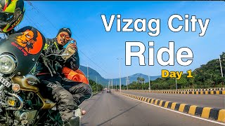 1ST DAY OF SIGHT SEEING IN VIZAG CITY  BIKE RIDE movingstar [upl. by Erlene127]