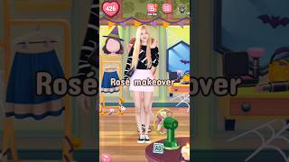 Rosé makeover by My Talking Angela 2shorts angela2 blackpink cosplay [upl. by Ranique]