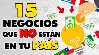 Negocios SIN Competencia 💸 Negocios Rentables que NO Están en tu País [upl. by Coray]