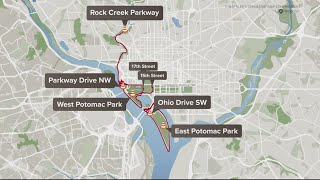 DC Half Marathon road closures [upl. by Tnilc]