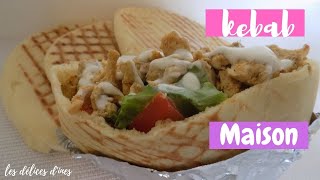 KEBAB fait MAISON 🌮 RECETTE FACILE💯 PAINS PITA FARCIS [upl. by Ahsiekim]