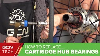 How To Replace Cartridge Hub Bearings In Your Road Bike Wheels [upl. by Neelahs278]