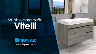 Mueble Vitelli elevado para baños  Firplak [upl. by Llatsyrc]