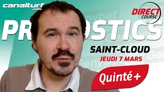 Pronostic Quinté et des courses PMU du Jeudi 7 mars 2024  En partenariat avec GenybetTurf [upl. by Torto]