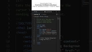 Essential VS Code Shortcuts for Boosting Productivity Cut Line Without Selection asmr coding [upl. by Doti]