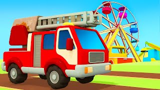 The fire truck for kids amp the ambulance for kids Full episodes of Helper Cars cartoons for kids [upl. by Aelhsa]