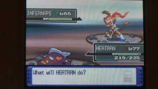 Pokemon Platinum How to get to and catch Heatran Part 4 of 6 [upl. by Gavin]