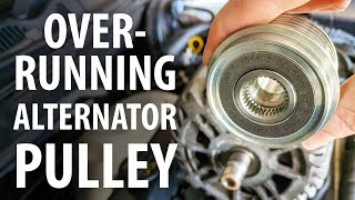 How to Test amp replace overrunning alternator pulley OAP Ford VW Audi etc [upl. by Ahtenak]