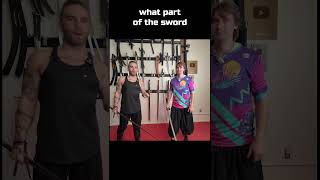 Should you Block with the Edge or the Flat of the Sword sword martialarts history [upl. by Nikola]