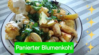 Einfach amp Schnell kochen Panierter Blumenkohl [upl. by Hughie626]