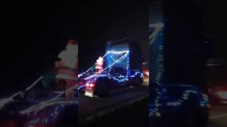 17122023 Weihnachten auf Achse LKW LichterfahrtDemonstration gegen die Mauterhöhung [upl. by Sauer276]