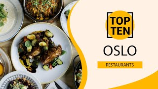 Top 10 Best Restaurants to Visit in Oslo  Norway  English [upl. by Luby4]