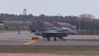 Homestead F16s quotMakosquot visiting Lakenheath May 2019 [upl. by Saffian608]