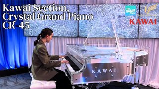 NAMM Show Day 1 Kawai Section Kawai Crystal Grand CR45 from Sherwood Phoenix 2024 [upl. by Isak]