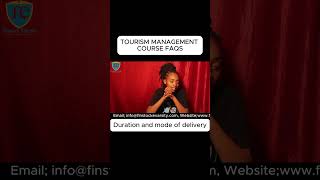 TOURISM MANAGEMENT COURSE FAQs DURATION AND MODE OF DELIVERY [upl. by Ettenrahs]