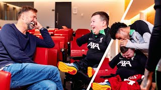 “Once In A Lifetime”  Klopp Diaz amp LFC Squads Emotional Surprise For Inspirational Dáire [upl. by Rodrigo]