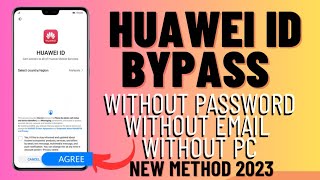 ALL HUAWEI ID BYPASS 2023 ALL VERSIONS [upl. by Garcia786]