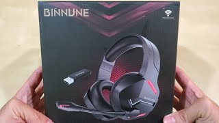 BINNUNE Wireless Gaming Headset with Microphone [upl. by Eiralam]