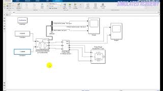 Characteristics of Synchronous machine in Simulink  Synchronous machine simulation in SIMULINK [upl. by Oster]