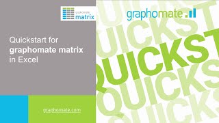 graphomate matrix  Quick Start guide in MS365 Excel english [upl. by Neelyaj]