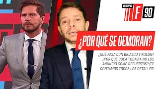 ¿Por qué se demoran los pases de Briasco y Rolón a Boca ¡CALIENTE DEBATE en ESPNF90 [upl. by Ydarb]