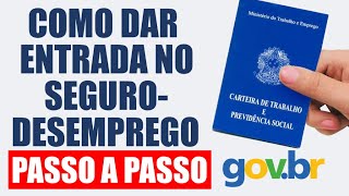 COMO DAR ENTRADA NO SEGURO DESEMPREGO PASSO A PASSO 2022 [upl. by Deer]