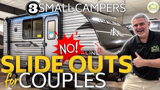 3 Small Couples Campers Full Bathrooms and No Slide Outs 2024 Models [upl. by Hale]