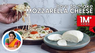 How to make Mozzarella Cheese at Home  2 Ingredient Pizza Cheese  मोजरेला चीज़  Pankaj Bhadouria [upl. by Neysa71]