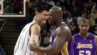 First Battle Shaq vs Yao Ming ESPN Highlights 20030117 [upl. by Etaner]