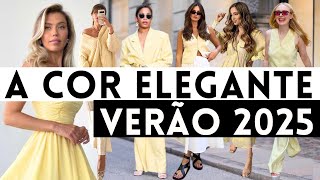 ðŸ”´COMO USAR A COR MAIS ELEGANTE DA MODA INVERNO 2024 O AMARELO MANTEIGA [upl. by Teahan]