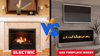 Electric vs Gas Fireplace Insert [upl. by Icaj]