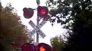 1 MILLION VIEWS Amtrak  High Street Railroad crossing in Amherst MA [upl. by Joni]