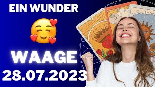 😇 Ein Wunder geschieht 🙏 Waage  Horoskop  28Juli 2023 [upl. by Asoj]