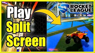 How to PLAY SPLITSCREEN in Rocket League PS4 Xbox PC Fast Method [upl. by Sirronal752]