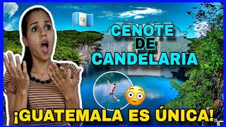 Cenote de CandelariaHuehuetenangoGuatemala 🇬🇹Otra BELLEZA guatemalteca😱Cubana reaccionareaction [upl. by Annauqaj]