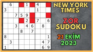 SWORDFISH TEKNİĞİ  Zor Sudoku  21 Ekim 2023  NYT [upl. by Otxilac223]