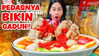 SERAM MUKBANG BAKSO JELETOT DEPAN TAMAN KUBURAN PEDASNYA NGGAK ADA OBENG [upl. by Atiuqahs]