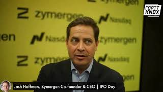 Josh Hoffman Zymergen CEO Fortt Knox on the IPO [upl. by Olav]