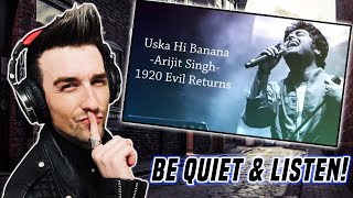 Arijit Singh  Uska Hi Banana  Lyric Video  1920 Evil Returns REACTION [upl. by Haissi819]