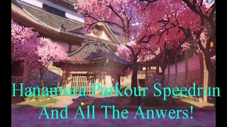 Overwatch 2 Hanamura Parkour 420 Speedrun  All Anwsers [upl. by Alahc]