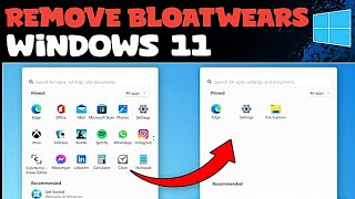 Remove Bloatwears From Windows 11  Debloat Windows 11  Clean Windows 11 [upl. by Salvatore906]