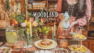 Spring Afternoon at The Woodland Tea Room Cottagecore Baking amp Crafts 🌼 Cosy Forest Cottage ASMR [upl. by Amby541]