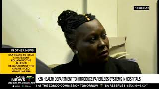 KZN health dept to introduce paperless system in hospitals [upl. by Irihs]