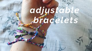 how to make your bracelets adjustable [upl. by Ahsiuq]