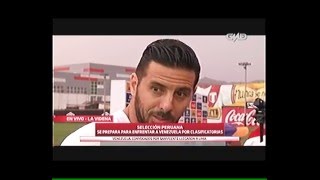 Selección Peruana Claudio Pizarro opina sobre Gianluca Lapadula [upl. by Judd]