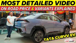 Tata Curvv EV Detailed Walkaround  On Road Price  Delivery  Variants Explained  Drive Review 🔥 [upl. by Sukul769]